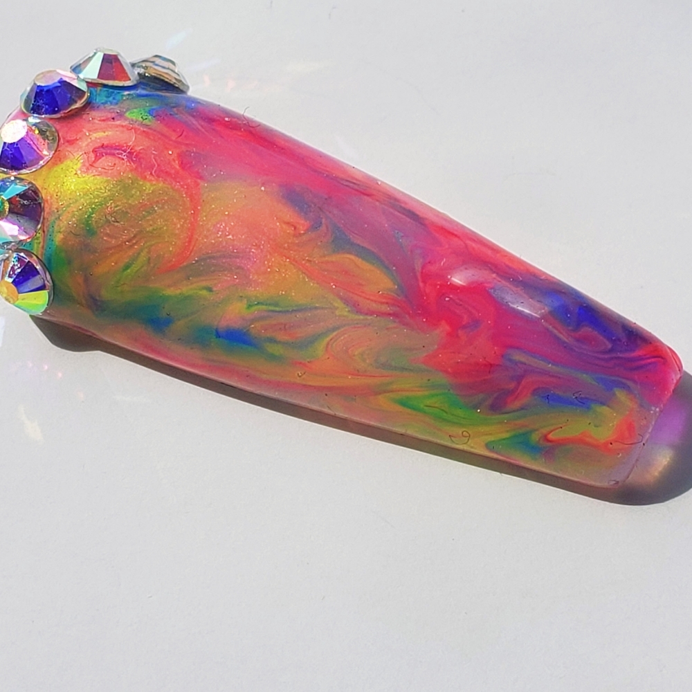 Neon Designer Brand Press on Nails - Picture 7 of 7